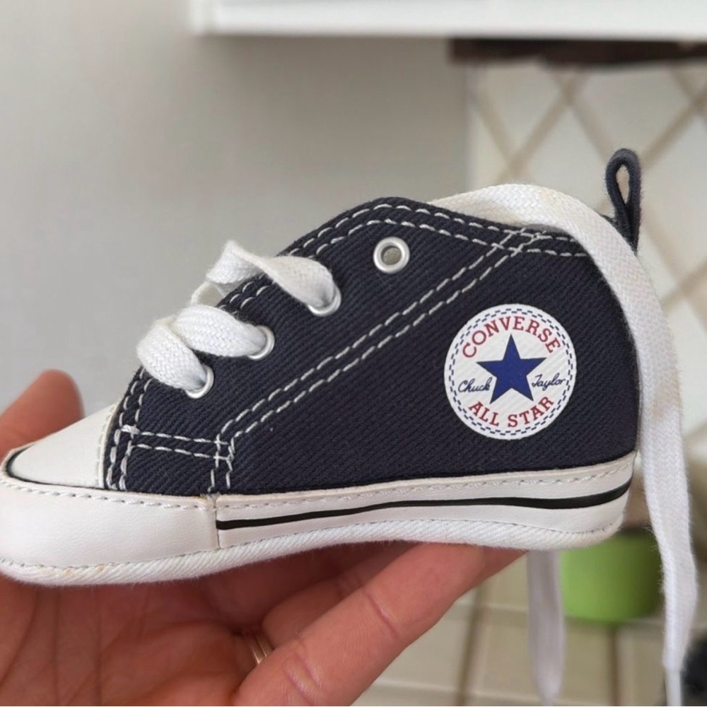 Converse Baby Navy and White All Star Mini Sneaker